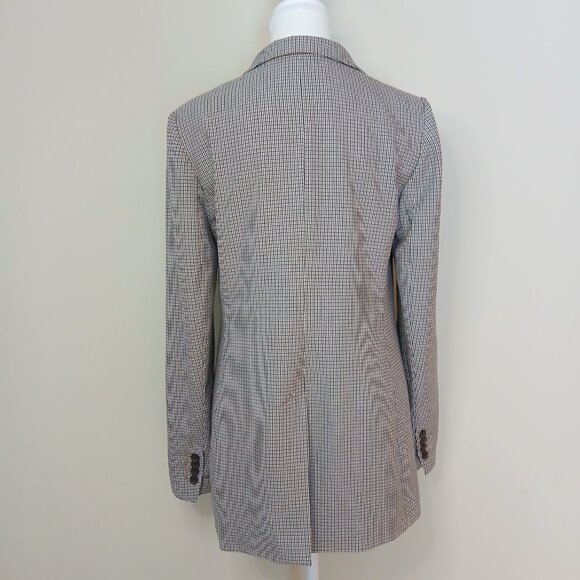 Aritzia Babaton Samuel Micro Houndstooth Double Breasted Blazer Size 6 - Picture 6 of 9